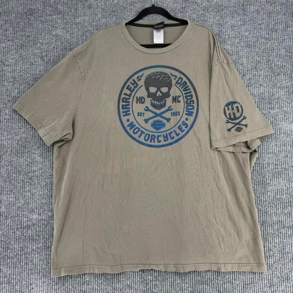 Harley-Davidson t shirt men's 4XL biker skull graphic Fort Worth‎ TX